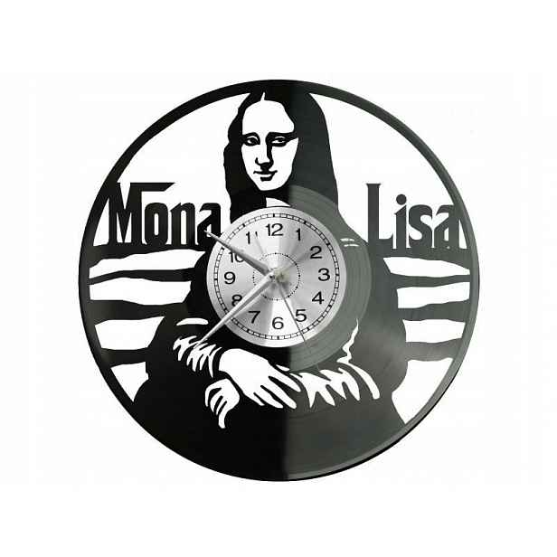 Mona Lisa Dekorativní Nástěnné Hodiny Moderní Vinylová Deska Jako Dárek