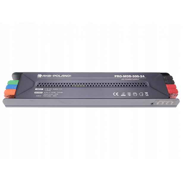 Montážní Napájecí Zdroj 24V Stmívač Led pásek Pro-mod Slim Premium 500W 20,8A
