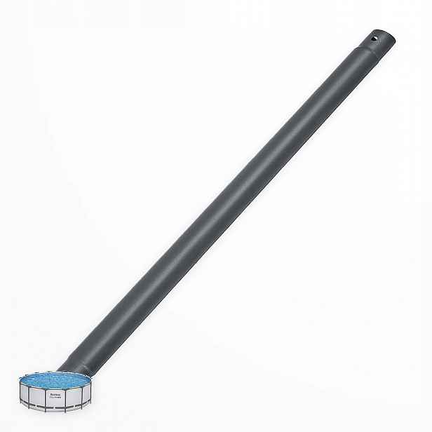Šedá horizontální trubka do bazénu Bestway kulatý 5616E Steel Pro
