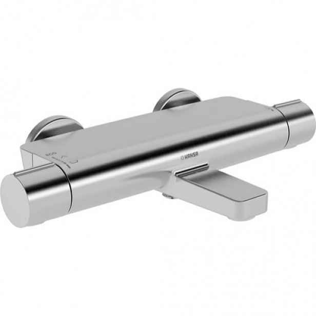 Hansa Optima vanová baterie s poličkou 150 mm broušená ocel 6513220180