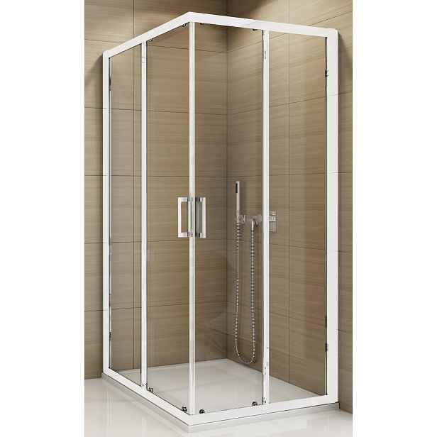 SanSwiss TOPAC 0900 04 07 Sprchový kout čtvercový 90×90 cm, bílá/sklo