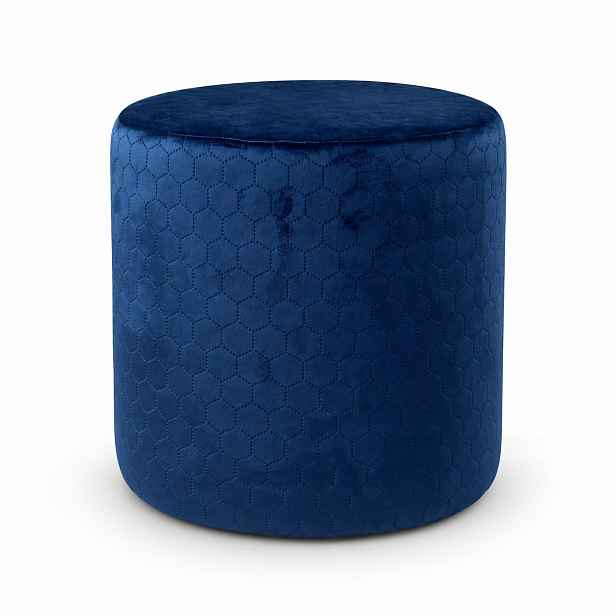 Taburet kulatá Fresh Granát Velvet prošívaná