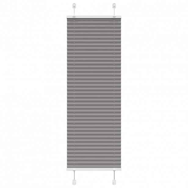 vidaXL Plisovaná roleta antracitová 40x150 cm Šířka látky 39,4 cm