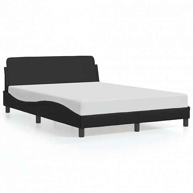 vidaXL Rám postele Dover černý 135 x 190 cm umělá kůže
