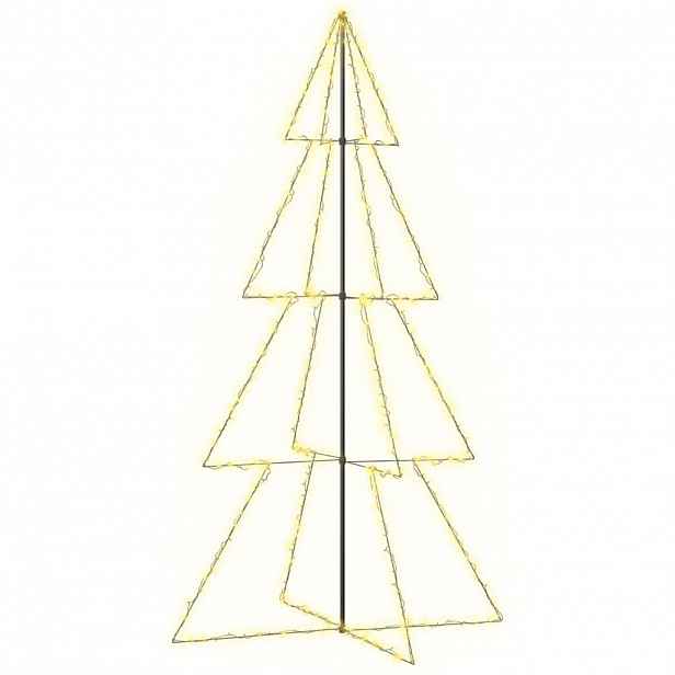 vidaXL Vánoční stromek kužel 360 LED diod dovnitř i ven 143 x 250 cm