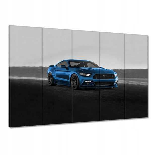 Obrazy 100x70 Modrý Ford Mustang