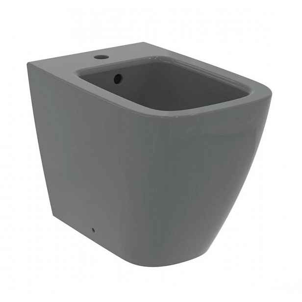 Ideal Standard i.Life B - Stojící bidet, otvor pro baterii, lesklá šedá T461758