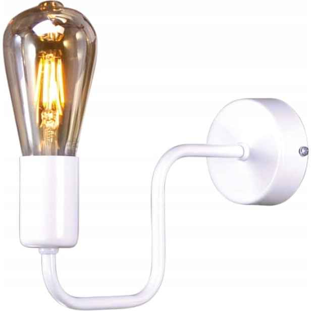 Nástěnná lampa loft industriální bílá kovová do obývacího pokoje Kaja