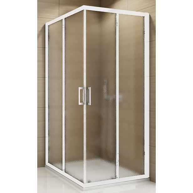 SanSwiss TOPAC 0900 04 22 Sprchový kout čtvercový 90×90 cm, bílá/durlux