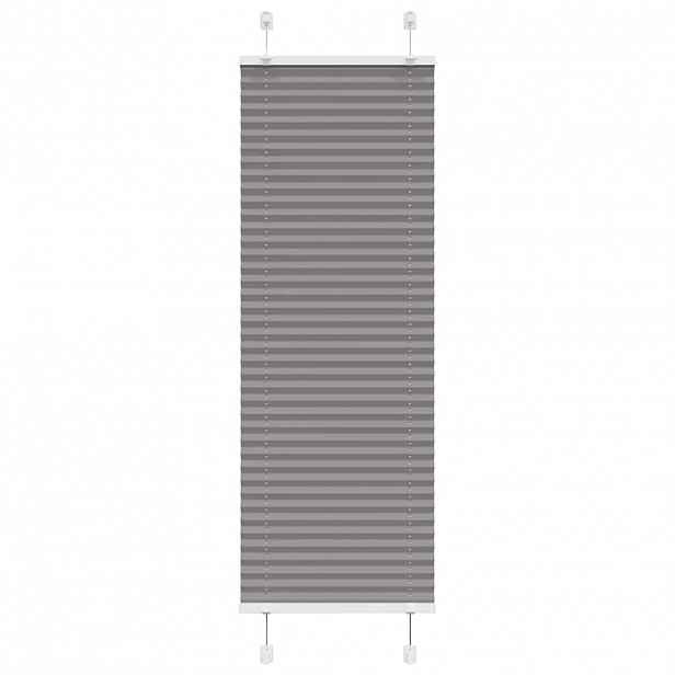 vidaXL Plisovaná roleta antracitová 45x150 cm Šířka látky 44,4 cm