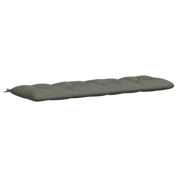 vidaXL Polštář na lavici VIANEN 100% polyester Šedá 200 x 60 x 12 cm