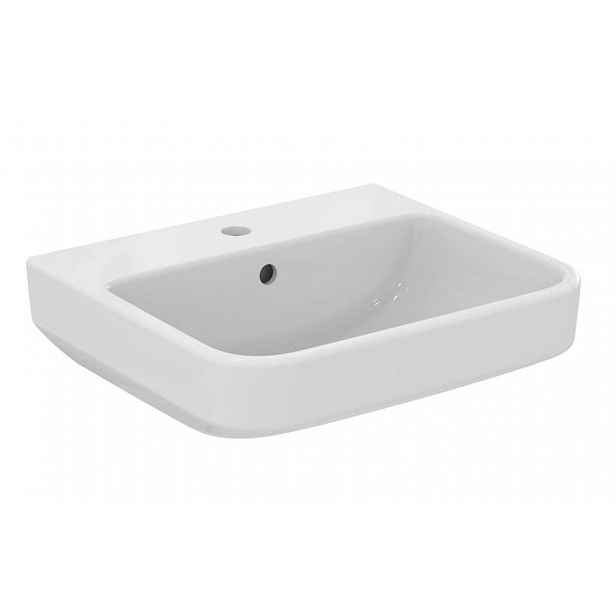 Ideal Standard i.Life B - Umyvadlo 50x44 cm, s přepadem, otvor pro baterii, SmartGuard, bílá T4609HY