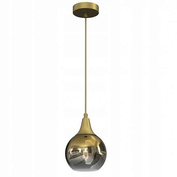 Milagro Závěsná lampa Monte Gold MLP8401 Zlaté skleněné stínítko 15 cm E27