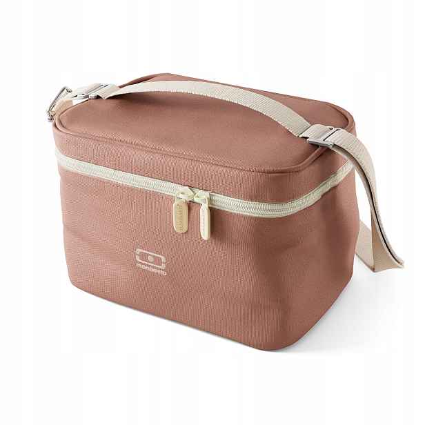 Obědová taška Monbento 5000 ml s páskem Pink Moka