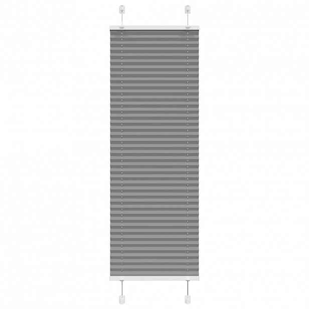 vidaXL Plisovaná roleta antracitová 50x150 cm Šířka látky 49,4 cm