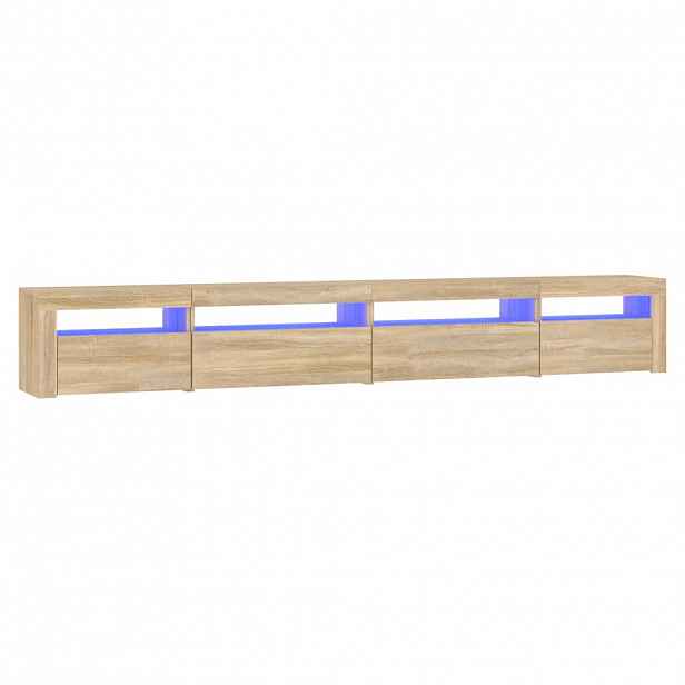 vidaXL TV skříňka s LED osvětlením dub sonoma 270 x 35 x 40 cm