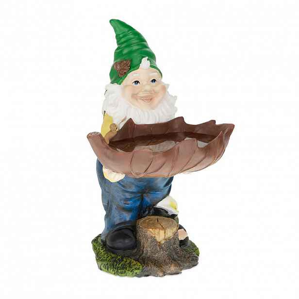Relaxdays TRPASLÍK vícebarevný pítko pro ptáky polyresin 36 cm