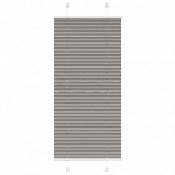 vidaXL Plisovaná roleta antracitová 55x150 cm Šířka látky 54,4 cm