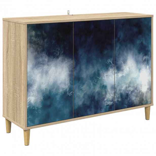 vidaXL Servírovací skříň RAALTE Sonoma 102 x 33 x 75 cm