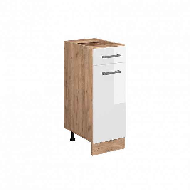 Vicco SPODNÍ SKŘÍŇKA KUCHYŇSKÉ LINKY R-Line Bílá vysoký lesk 30 cm bez pracovní desky