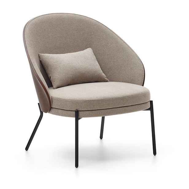 Světle hnědé křeslo Eamy – Kave Home