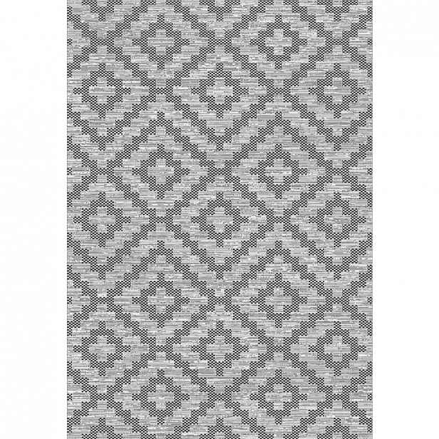 XXXLutz VENKOVNÍ KOBEREC, 120/170 cm, šedá, tmavě šedá Novel - Venkovní koberce - 004575021760