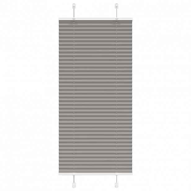 vidaXL Plisovaná roleta antracitová 65x150 cm Šířka látky 64,4 cm