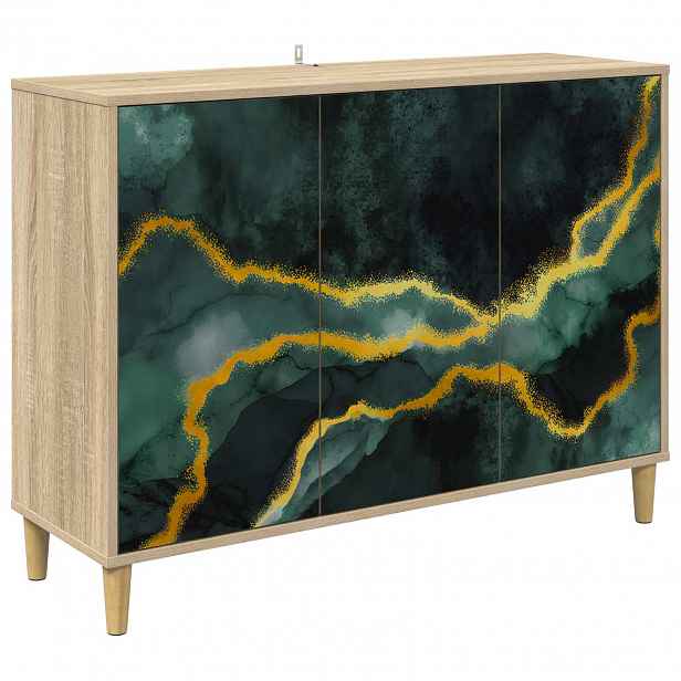 vidaXL Servírovací skříň WIJHE Sonoma 102 x 33 x 75 cm