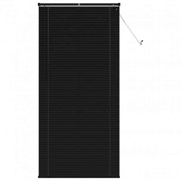 vidaXL Venet školní žaluzie Černý 213 x 80 cm 25 mm PVC