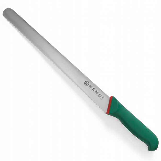 Nůž na chléb a pečivo zoubkovaný Green Line, délka 415 mm Hendi 843895