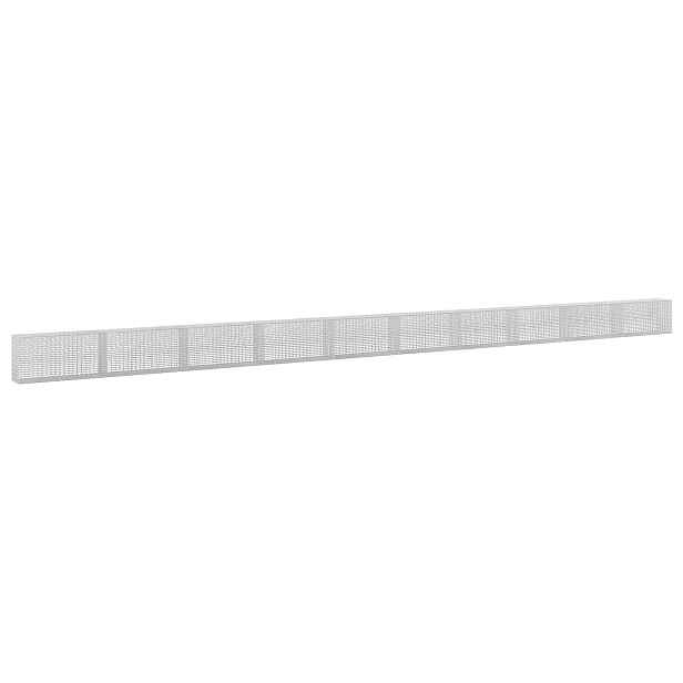 vidaXL Gabion s drátem 3,5 mm a sítem 5x2,5 cm 1000x30x50 cm