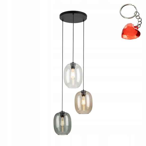 Závěsné svítidlo Elio Vícebarevné 3xE27 Nastavitelná 45 cm Tk Lighting