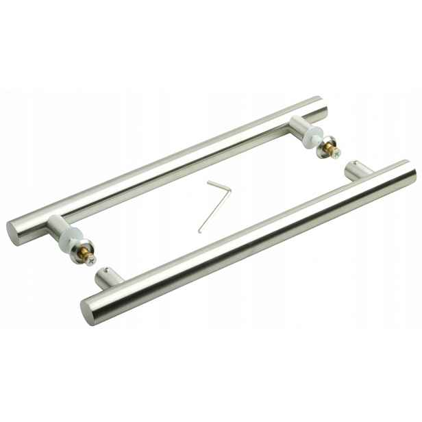 Dveřní Držák Inox 32 x 350 mm Antaba Dvojitý Na Dveře Nerezový 35 cm