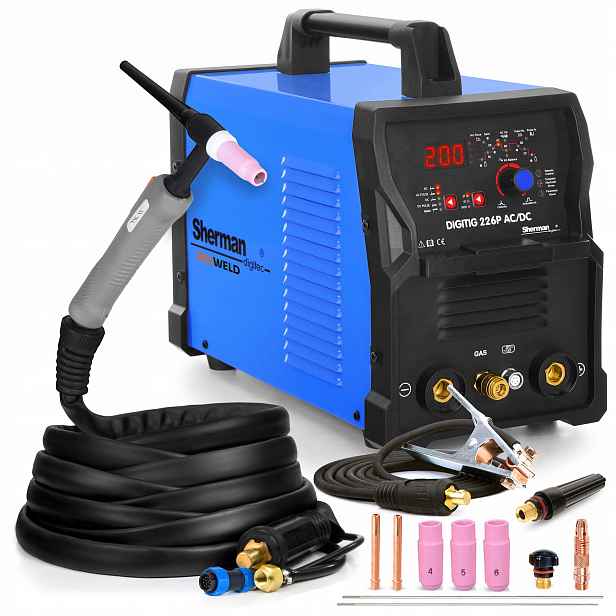 Invertorová Svářečka S Invertorem Sherman Tig 226P Ac DC Mma Hliník 200A Hf
