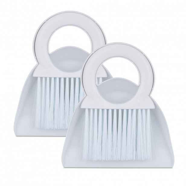 Relaxdays SOUPRAVA Bílá 2-ks smetáček a lopatka plast