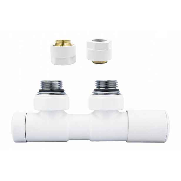 Ventil reg 50 mm Twins bílý mat pravý Cu