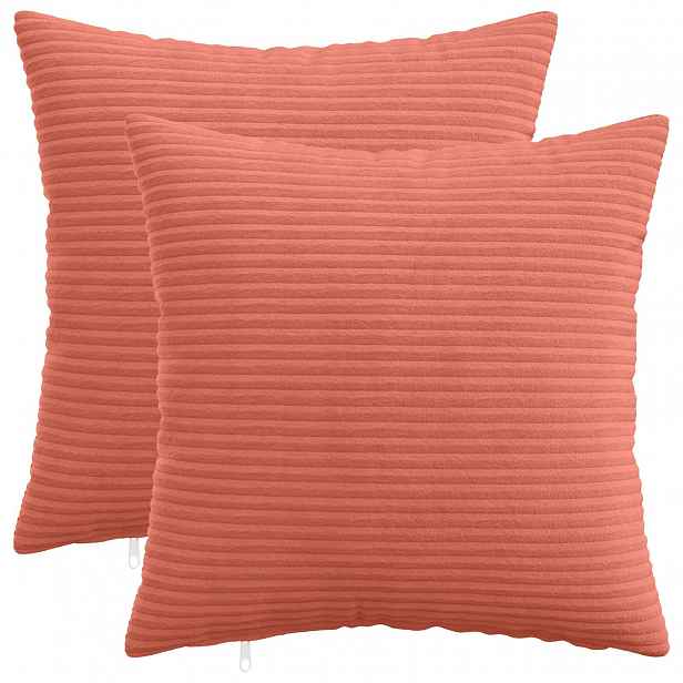 vidaXL Povlak na polštář 2 pcs HEERLEN Červená oranžová 40 x 40 cm