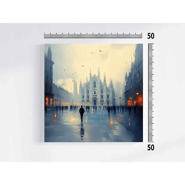 Obraz Na Plátně Canvas Architektura Itálie Milán Město Katedrála 50x50