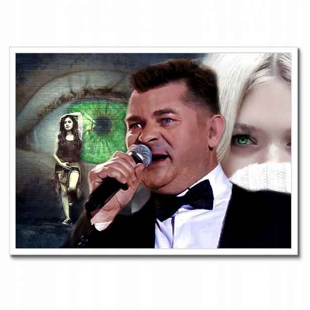 Plakáty v rámu 70x50 Zelené oči Zenek Vystoupení