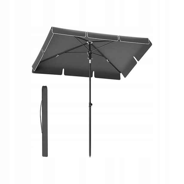 Songmics Zahradní slunečník skládací Uv 230 x 150 x 245 cm