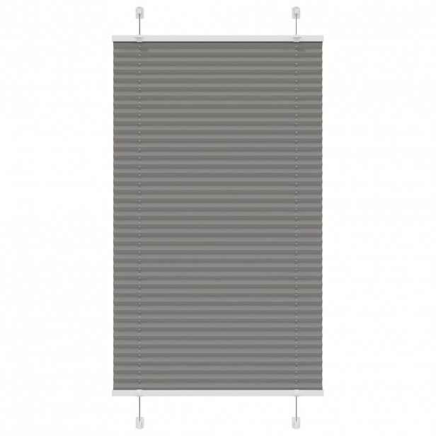 vidaXL Plisovaná roleta antracitová 80x150 cm Šířka látky 79,4 cm