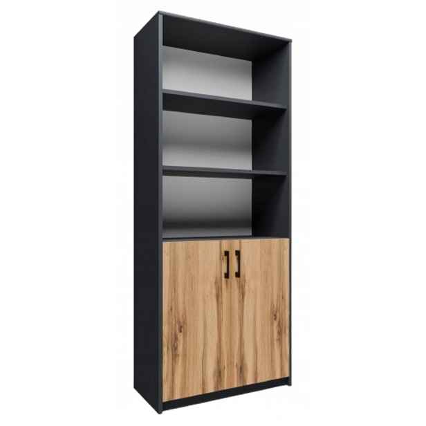 Kancelářská skříň skříň na knihy R7 Grafit-wotan antracit Rob