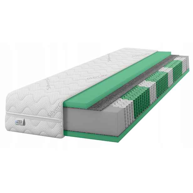 Matrace 90x190 pružinová Multipocket Hr H4 21 cm tvrdá