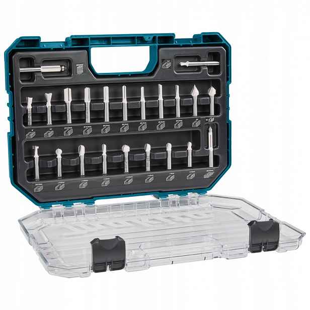 Sada 22 fréz pro frézku 8 mm Makita D-74784