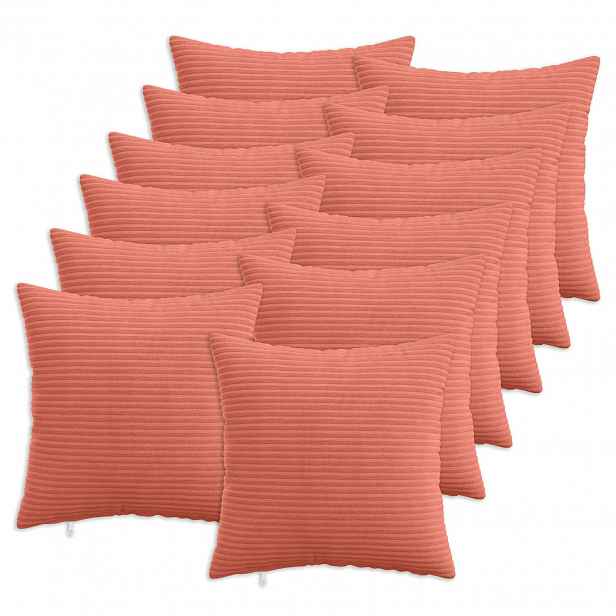 vidaXL Povlak na polštář 12 pcs HEERLEN Červená oranžová 40 x 40 cm
