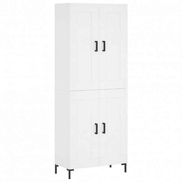 vidaXL Skříň highboard bílá 69,5 x 34 x 180 cm kompozitní dřevo