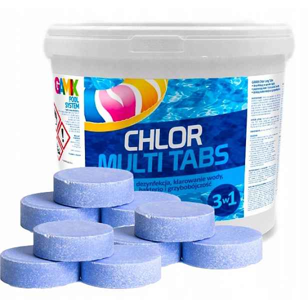 Bazénová Chemie Multi Chlorové tablety 15x200g Modrá Voda Gamix 3 kg