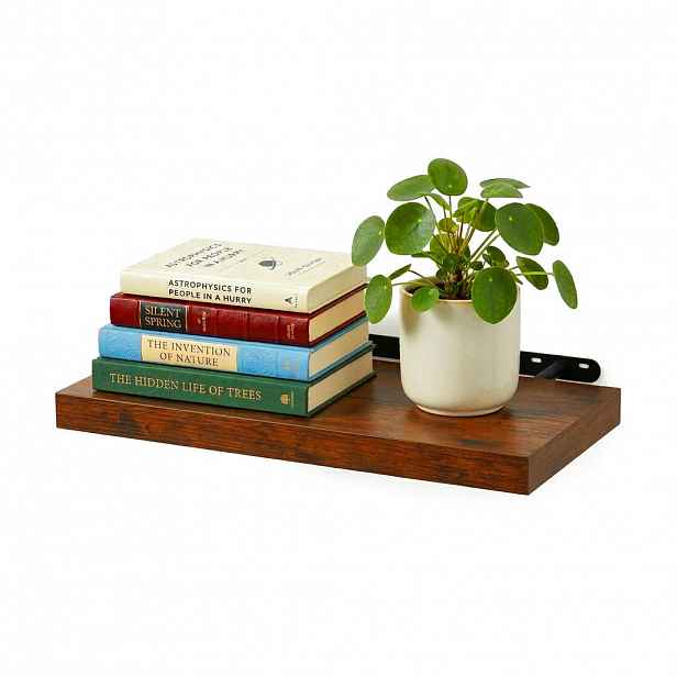 Relaxdays POLICE Černá nástěnná MDF kovový držák 60 cm