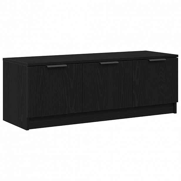 vidaXL Televizní skříň 102 x 35 x 36,5 cm Černý dub Kompozitní dřevo
