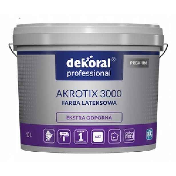 Barva barva Akrotix Mat 10L Bílá